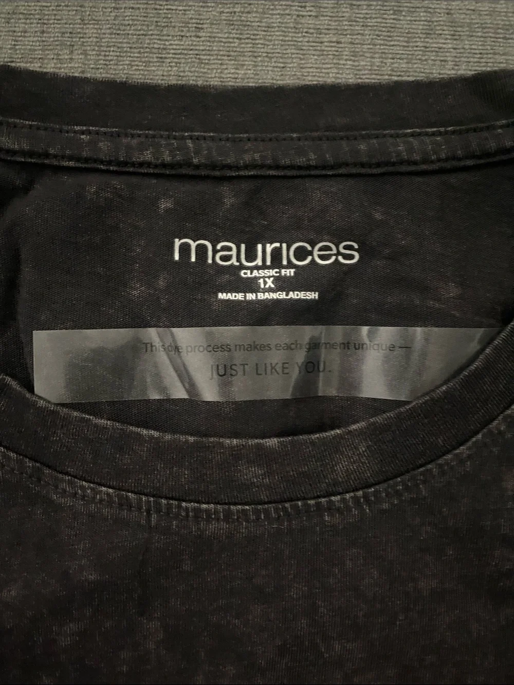 Maurices Black 'Lake Time' Graphic Tee with Floral Accents